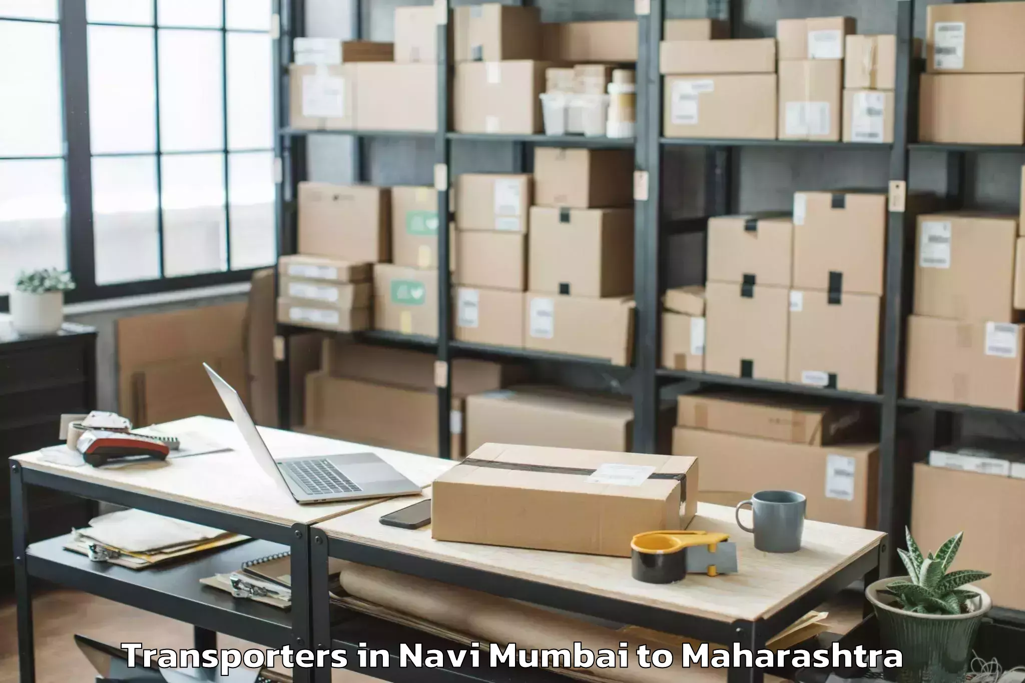 Top Navi Mumbai to Gangakher Transporters Available